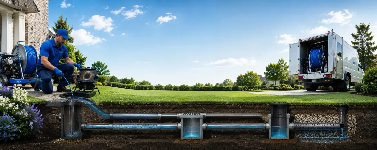 Outdoor drain cleaning information for Binger, OK